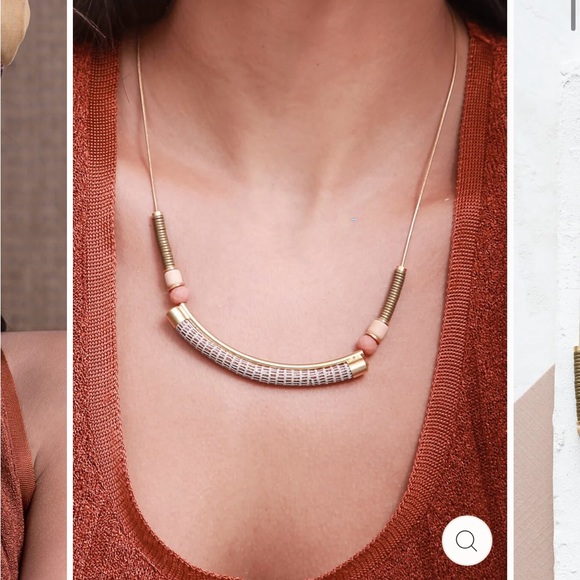 SHLOMIT OFIR Leather & Beaded Serengeti Necklace - Picture 6 of 6